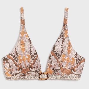 NWOT Anthropologie X Alana Gunn Campbell Paisley Bikini Top Size Small Z535-52